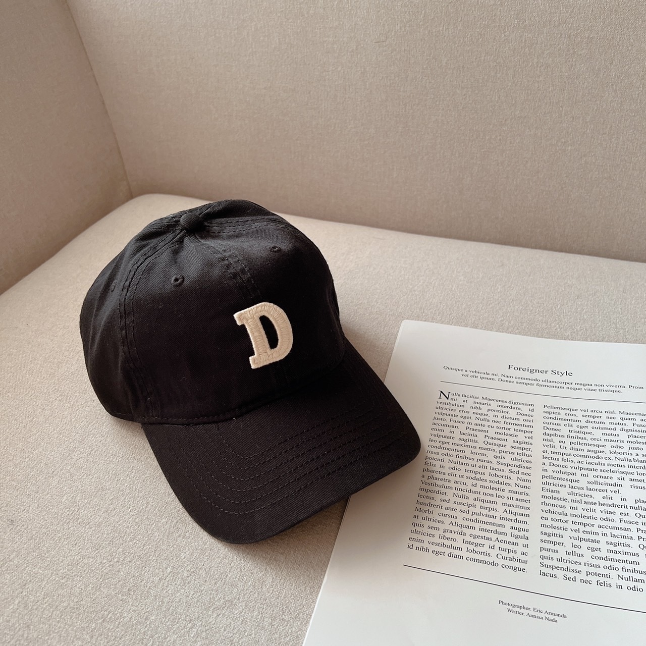 美式D字簡約老帽/四色