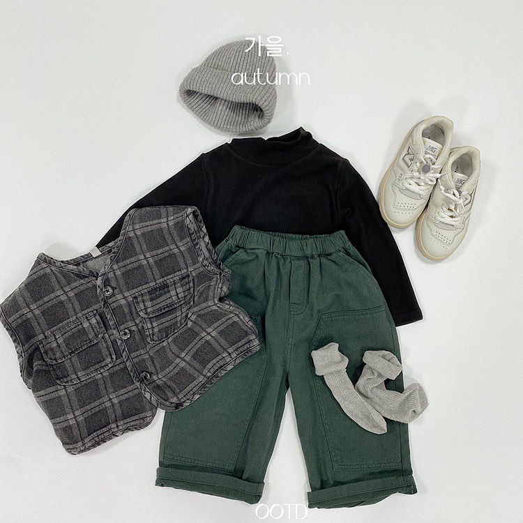 日系質感雙口袋背心