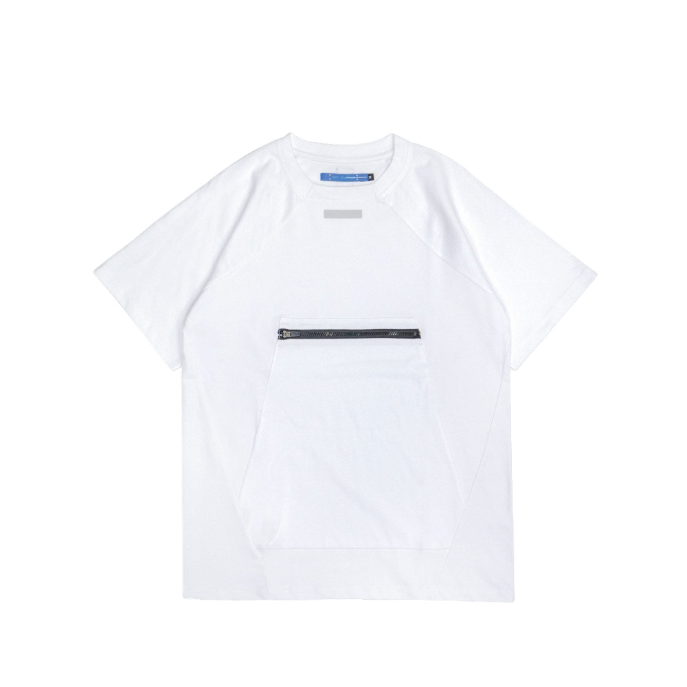 拉鍊口袋Tee-白