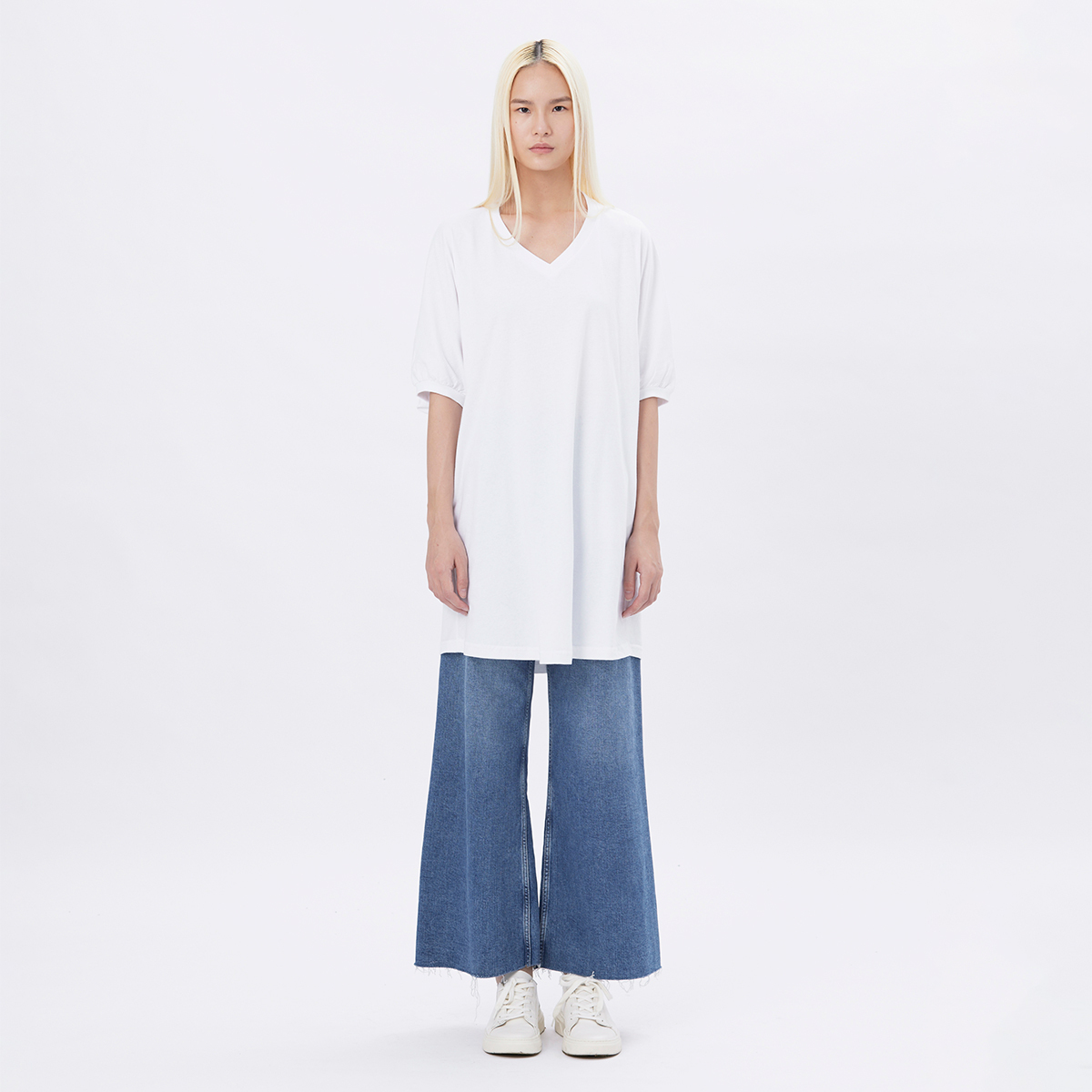 Vanilla Ｖ領長版五分袖
