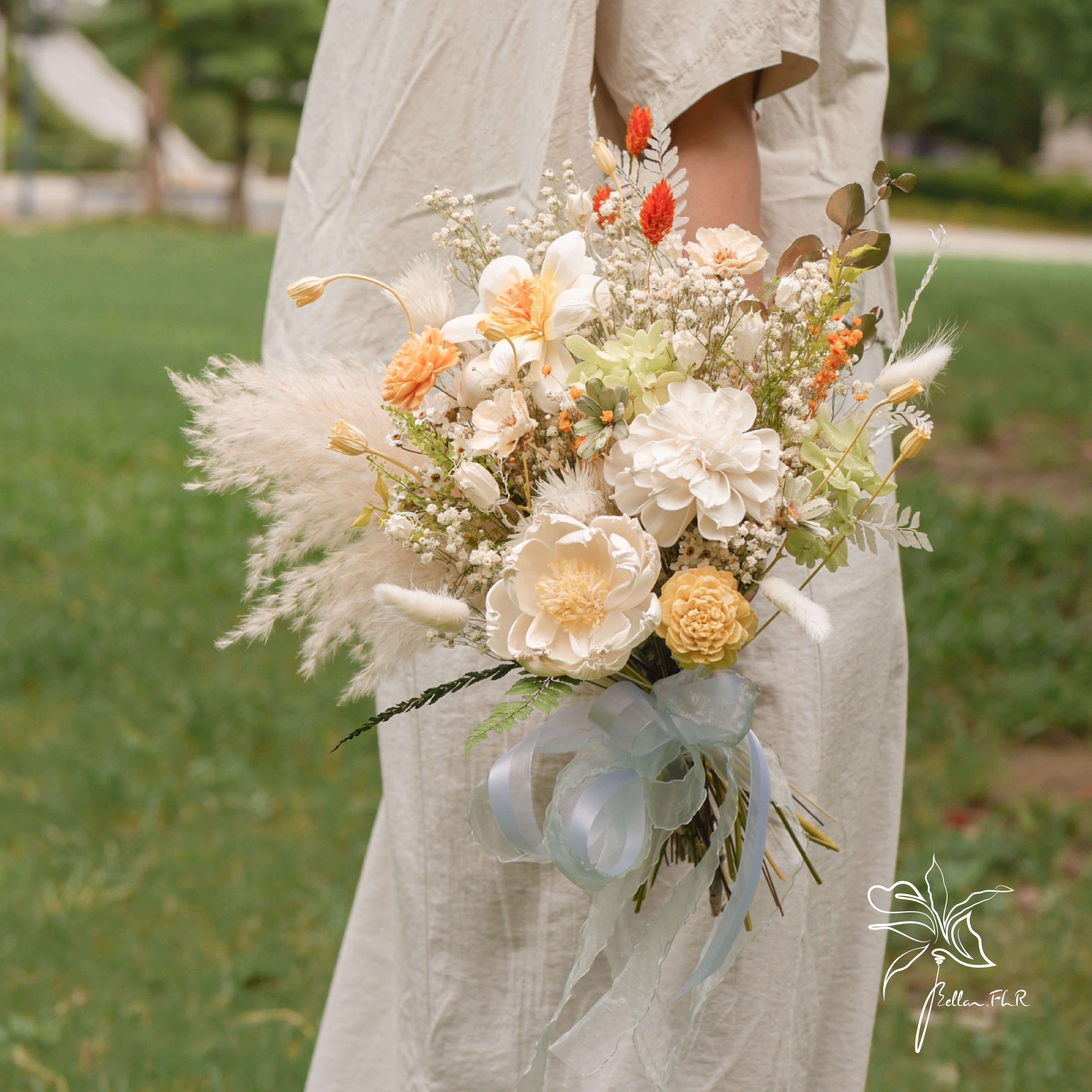 【秋末微風】全乾燥大型捧花