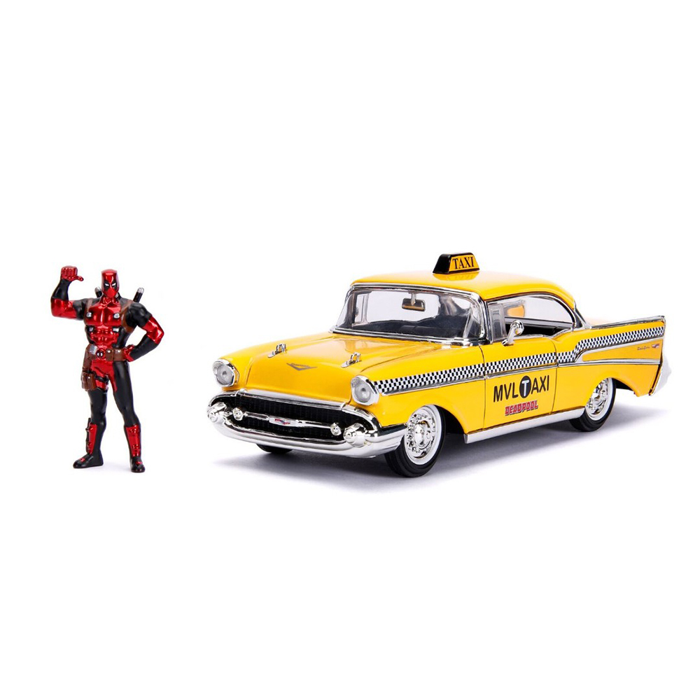 《 Jada  》Marvel 1:24合金計程車+死仕公仔