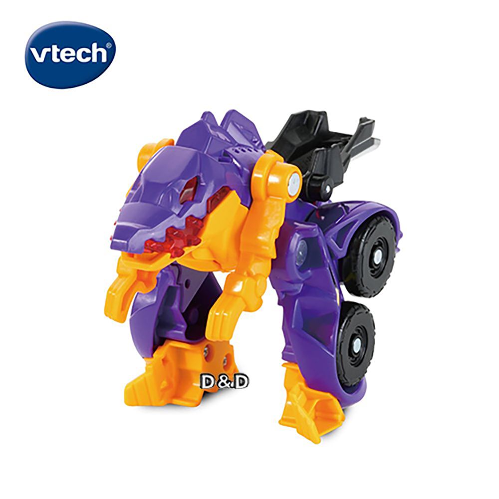 《 英國 Vtech 》聲光變形恐龍車-棘龍-雷霆