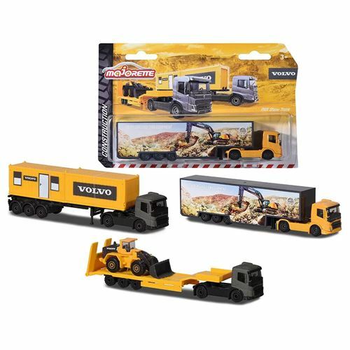 《 美捷輪 Majorette 》美捷輪小汽車-Volvo工程運輸車系列