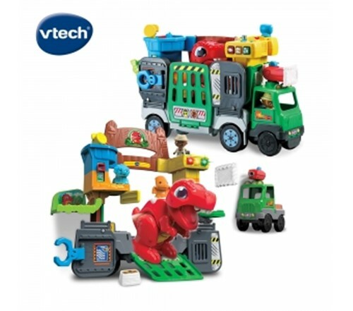 《 英國 Vtech 》2合1恐龍樂園遊戲組