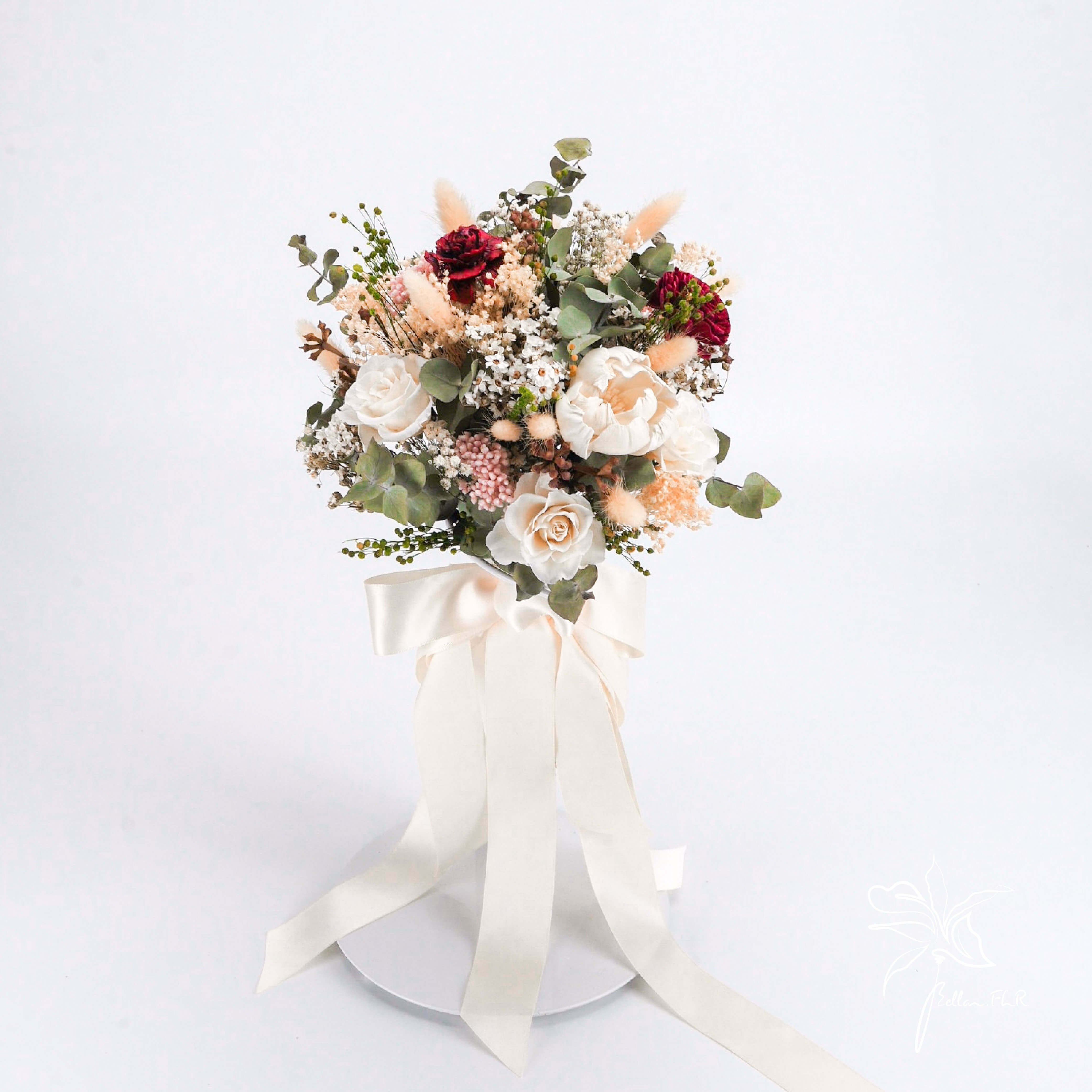 【幸福時刻】3朵永生主花中型捧花