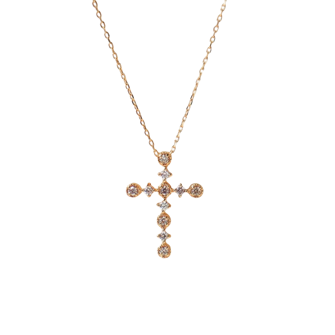 18K/十字點點項鍊