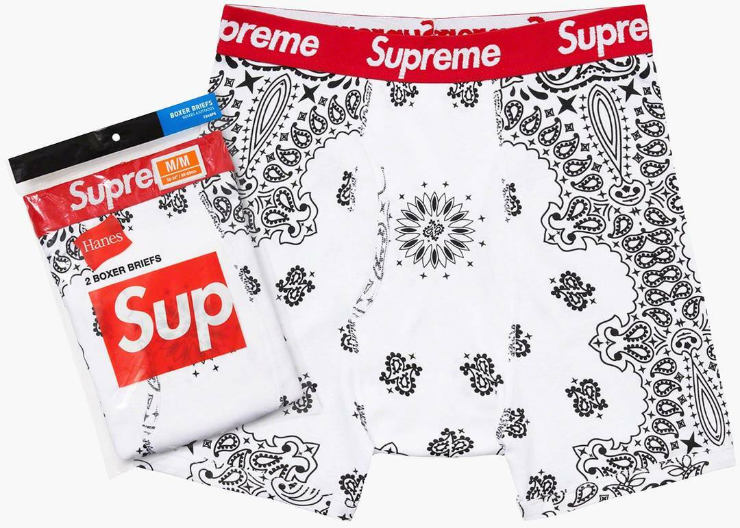 【送料無料/新品】 Boxer Hanes Supreme Supreme X Hanes Boxer Briefs Grey (Pack 下着・アンダーウェア