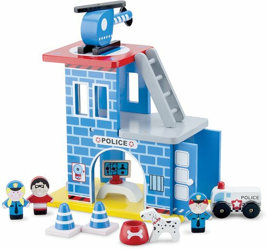 《 荷蘭 New Classic Toys 》波麗士英雄小隊 警察局木製玩具