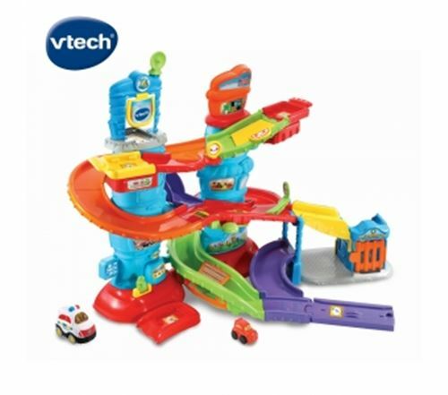 《 英國 Vtech 》嘟嘟車系列-警察巡邏塔軌道組