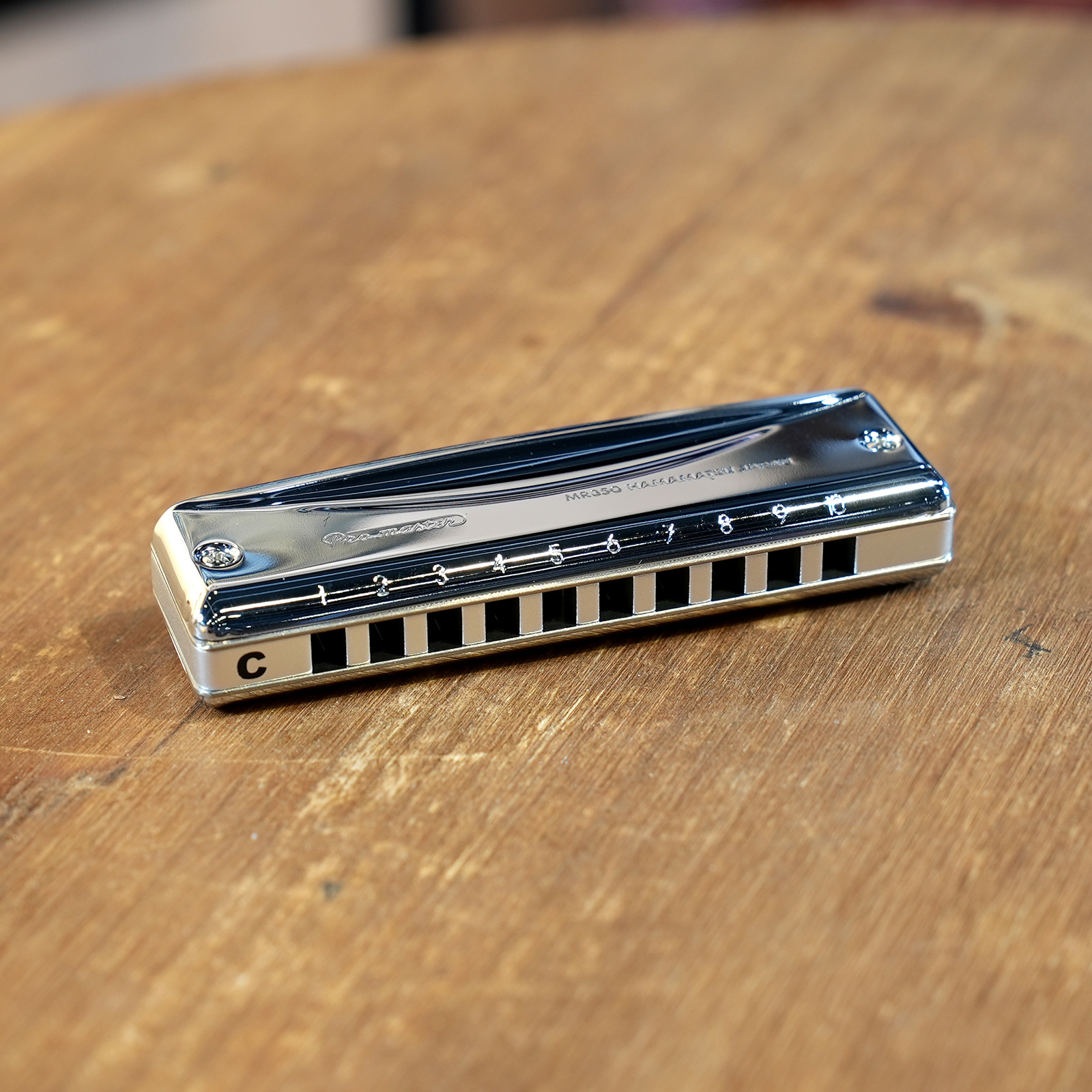 日本製 SUZUKI Pro master MR-350 民謠10孔口琴