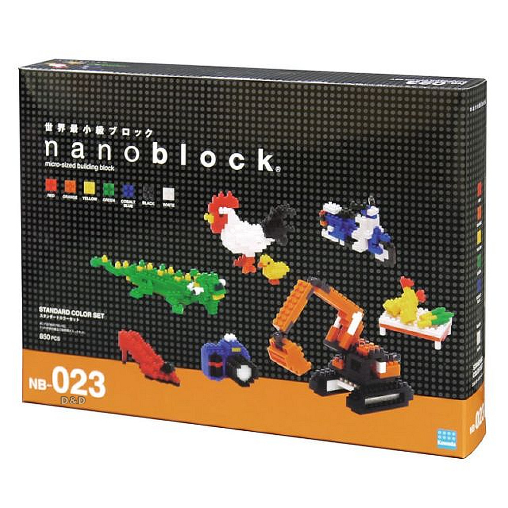 《 Nano Block 迷你積木 》NB - 023 彩色基本組