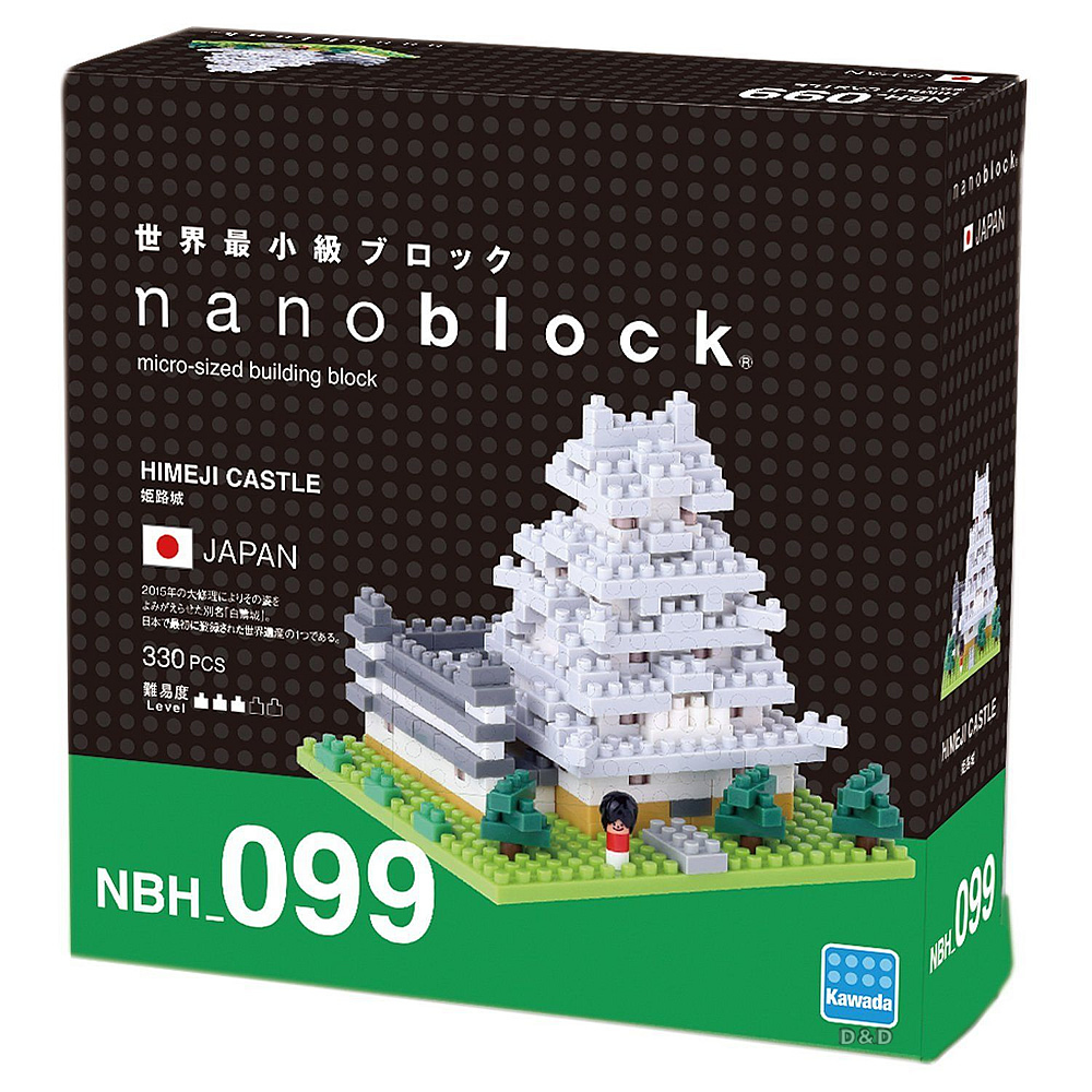 《 Nano Block 迷你積木 》【世界主題建築系列】NBH-099 姬路城