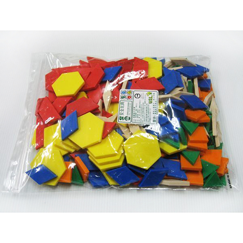 《 少年台製積木 》六形六色板 ( 實心 250 PCS )