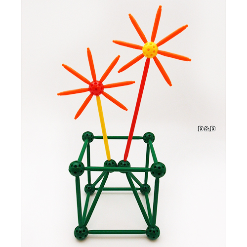 《 少年台製積木 》頂點珠造形棒 ( 彩盒 , 330 PCS )