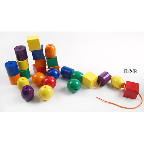 《 少年台製積木 》特大串珠 ( 48 pcs )