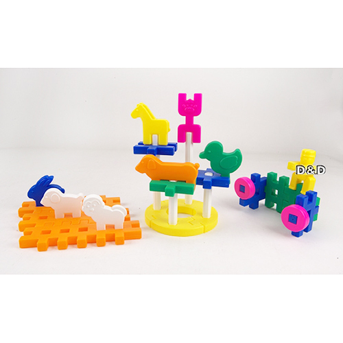 《 少年台製積木 》動物嘉年華 B ( 86 PCS )