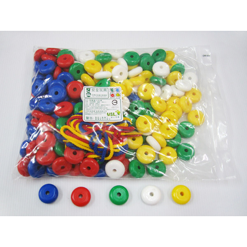 《 少年台製積木 》穿線算盤珠 ( 200 PCS )