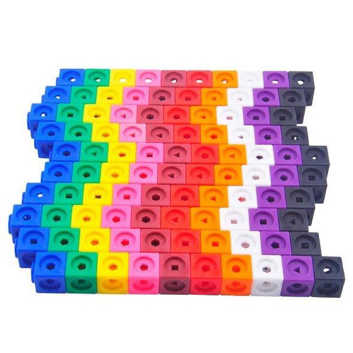 《 少年台製積木 》2 cm 圖形連接塊 10 色 ( 100 PCS )