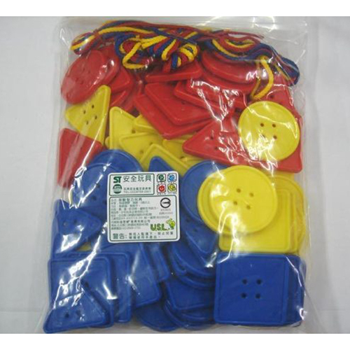 《 少年台製積木 》幾何鈕釦 ( 81 PCS )
