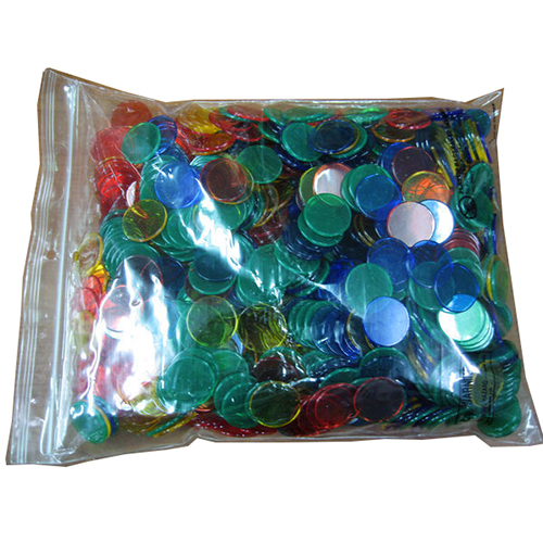 《 少年台製積木 》1 英吋圓形透明片 ( 1000 PCS )