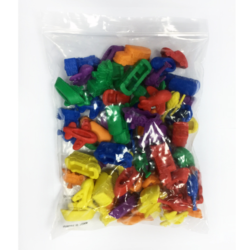 《 少年台製積木 》交通工具組 ( 6 形 6 色 72 PCS )