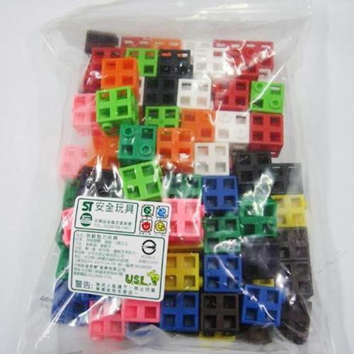 《 少年台製積木 》USL 連接方塊-正方形 10 色 ( 100 PCS )