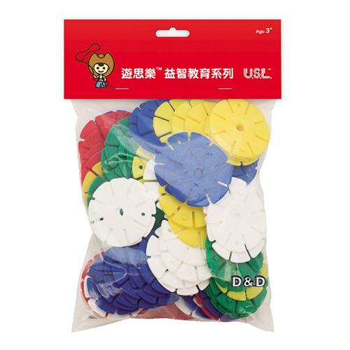 《 少年台製積木 》大圓花片(6cm,100pcs)