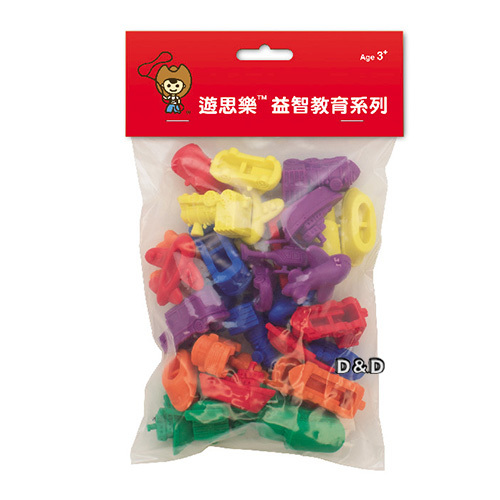 《 少年台製積木 》交通工具組(6形6色,36pcs)