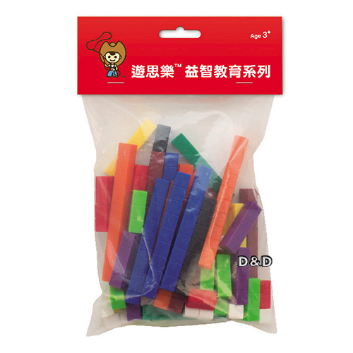 《 少年台製積木 》砝碼數棒組 ( 74 pcs )