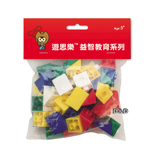 《 少年台製積木 》三角形連接塊(5色,50pcs)