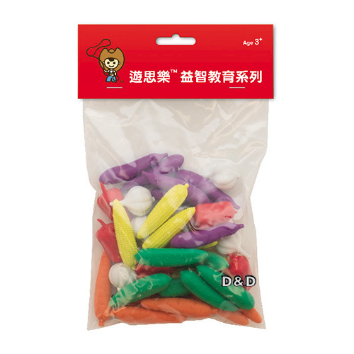 《 少年台製積木 》蔬菜組(6形6色，36PCS)