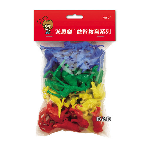 《 少年台製積木 》動物模型(軟質，4色，40pcs)