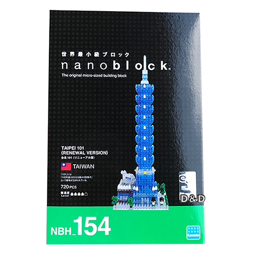 《 Nano Block 迷你積木 》【世界主題建築系列】NBH-154 台北101 (新裝版)