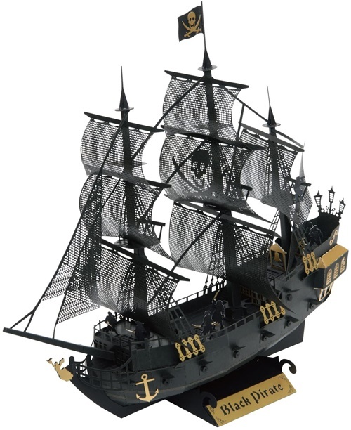 《 paper nano 紙拼圖 》PND-006 黑色海盜船 豪華版