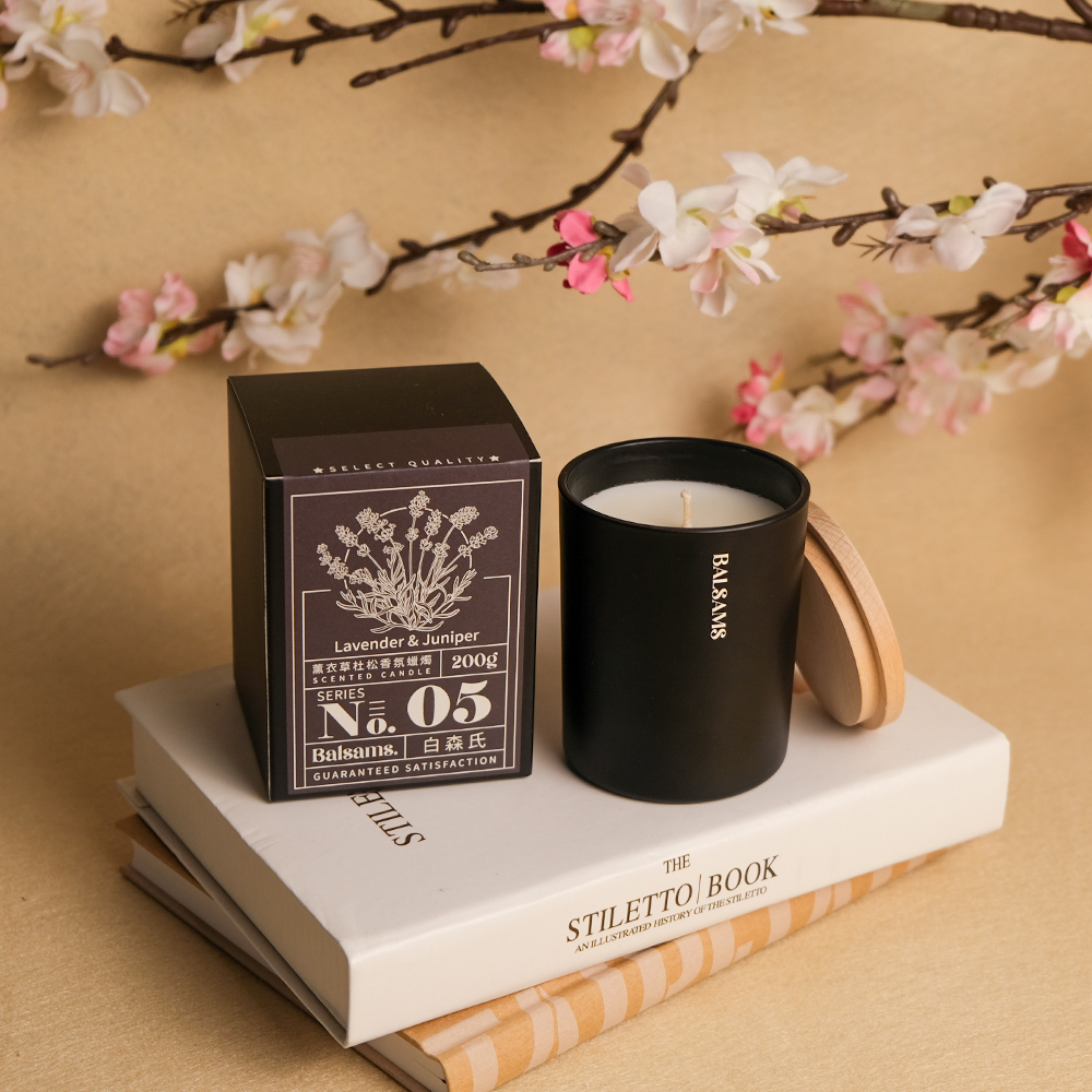Balsams白森氏香氛工藝蠟燭200g-薰衣草&杜松