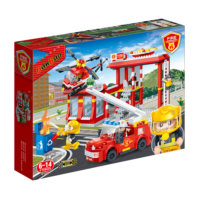 《 BanBao 邦寶積木 》新消防系列-消防護衛隊(迴力)