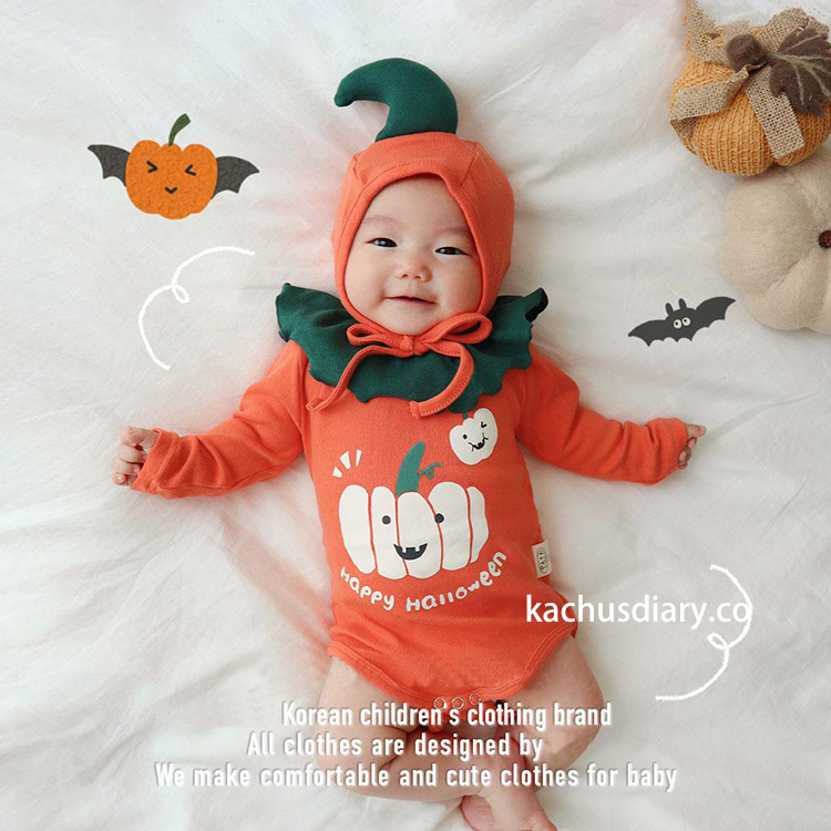 halloween pumpkin Bodysuit