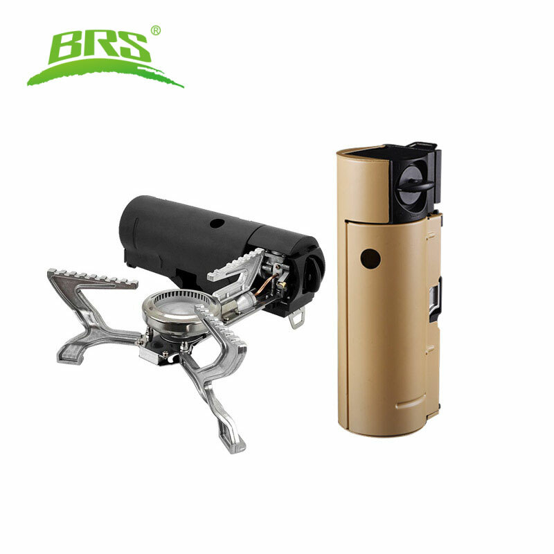 BRS 兄弟捷登 折疊卡式爐(附收納包) 黑/卡其 露營/烤肉/戶外/爐具 50BRS-99