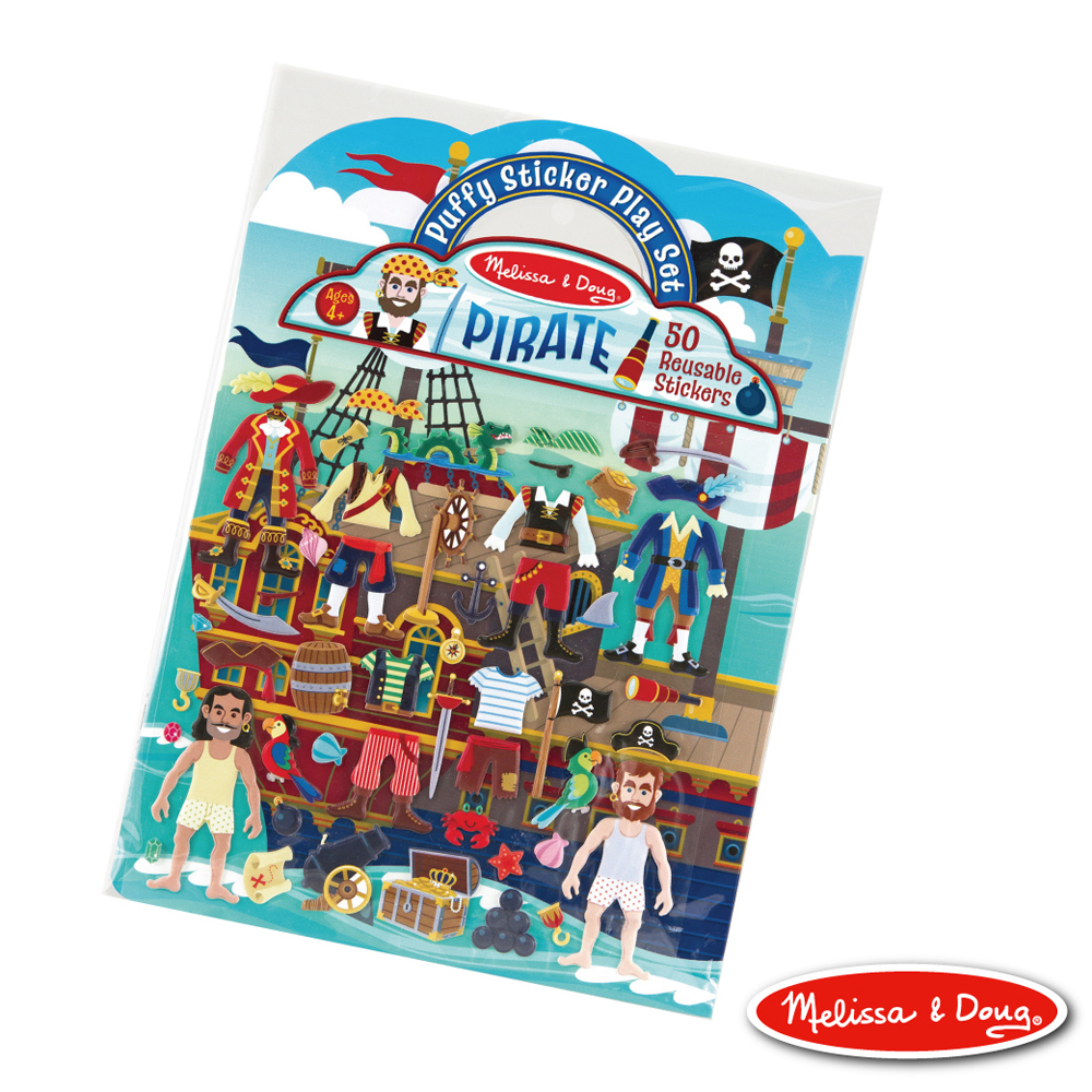 《 美國 Melissa & Doug 》貼紙簿-泡泡貼,尋寶冒險