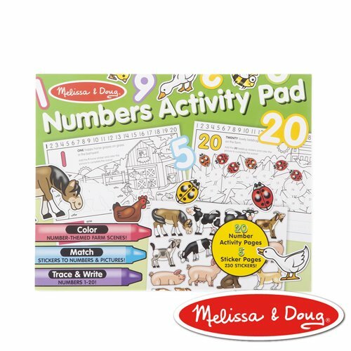 《美國 Melissa & Doug》貼紙簿-大型學習數字1-20