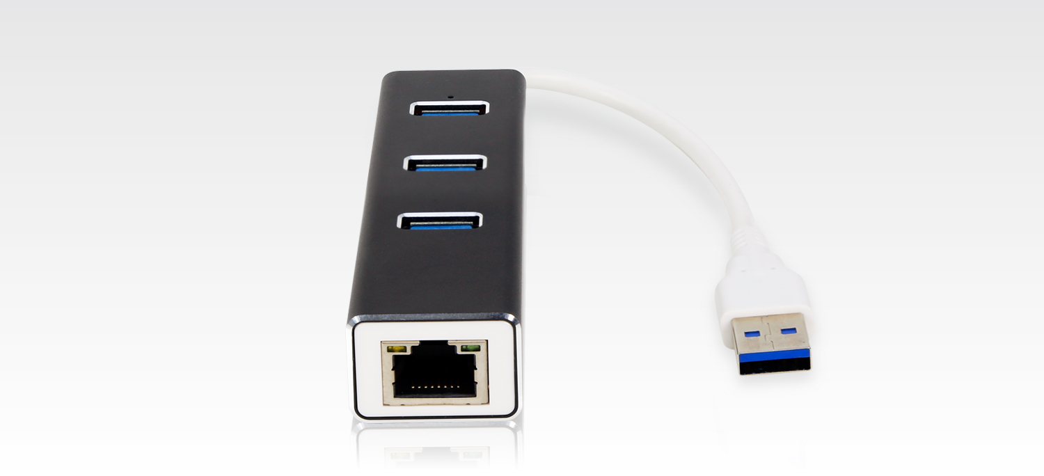 Uptech 登昌恆 NET136H USB3.1 免驅動 Giga 網路卡+HUB集線器