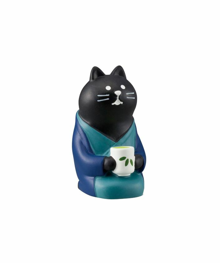 日本Decole Concombre系列 日本綠茶黑貓