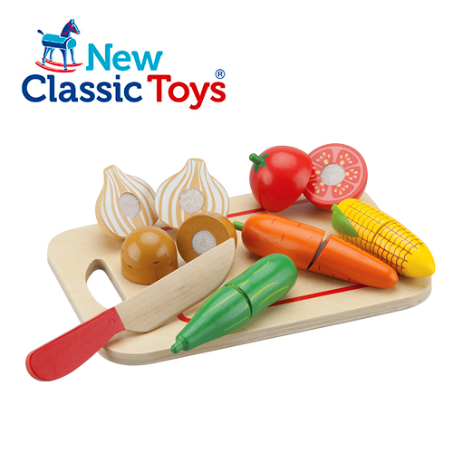 《 荷蘭 New Classic Toys 》木製廚具 - 蔬食切切樂8件組