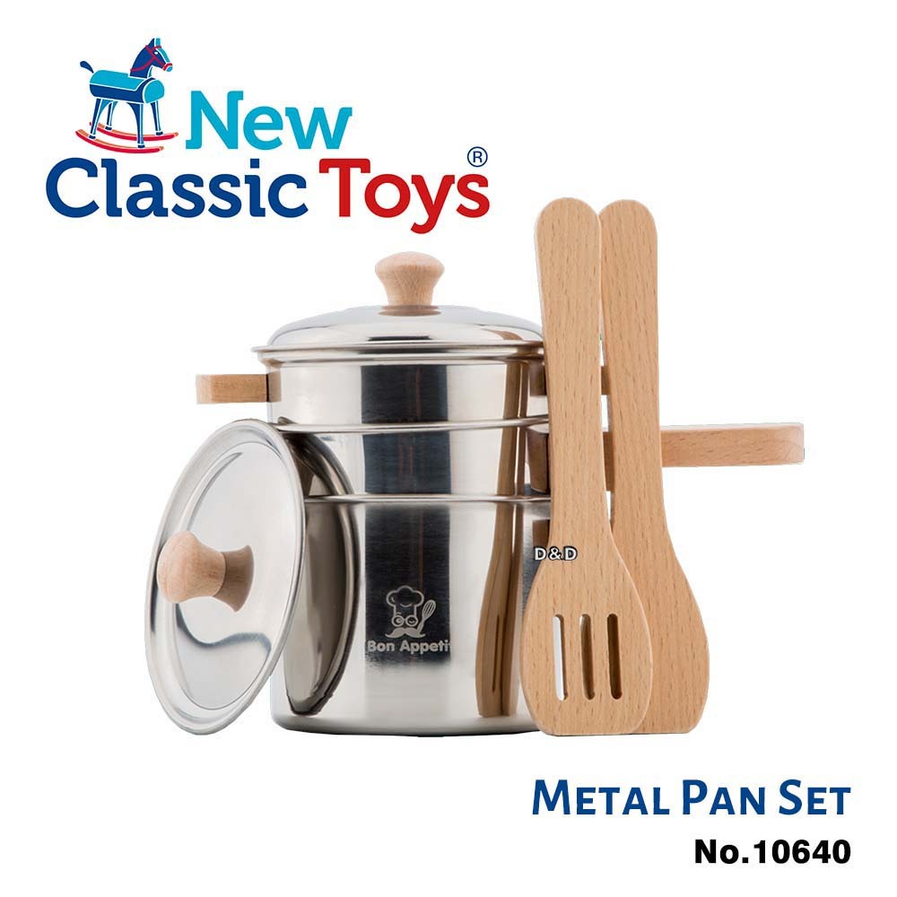 《 荷蘭 New Classic Toys 》夢想主廚鍋具套件組 - 10640