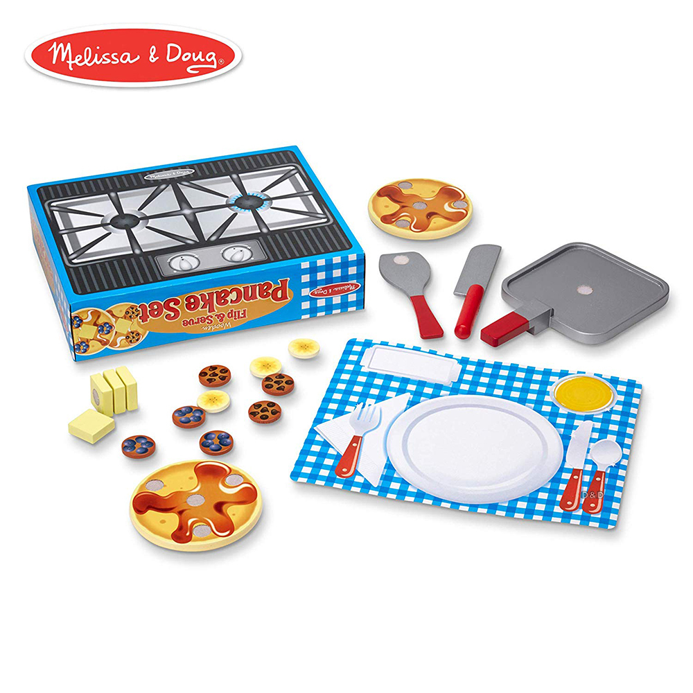 《 美國 Melissa & Doug 》玩食趣-鬆餅料理鍋具組