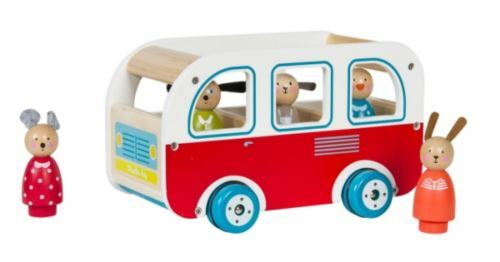 《法國 Moulin Roty》木質小巴士