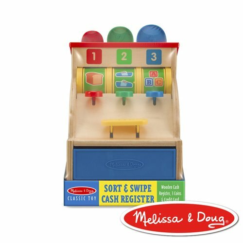 《美國 Melissa & Doug》 益智-可刷卡木製收銀機組