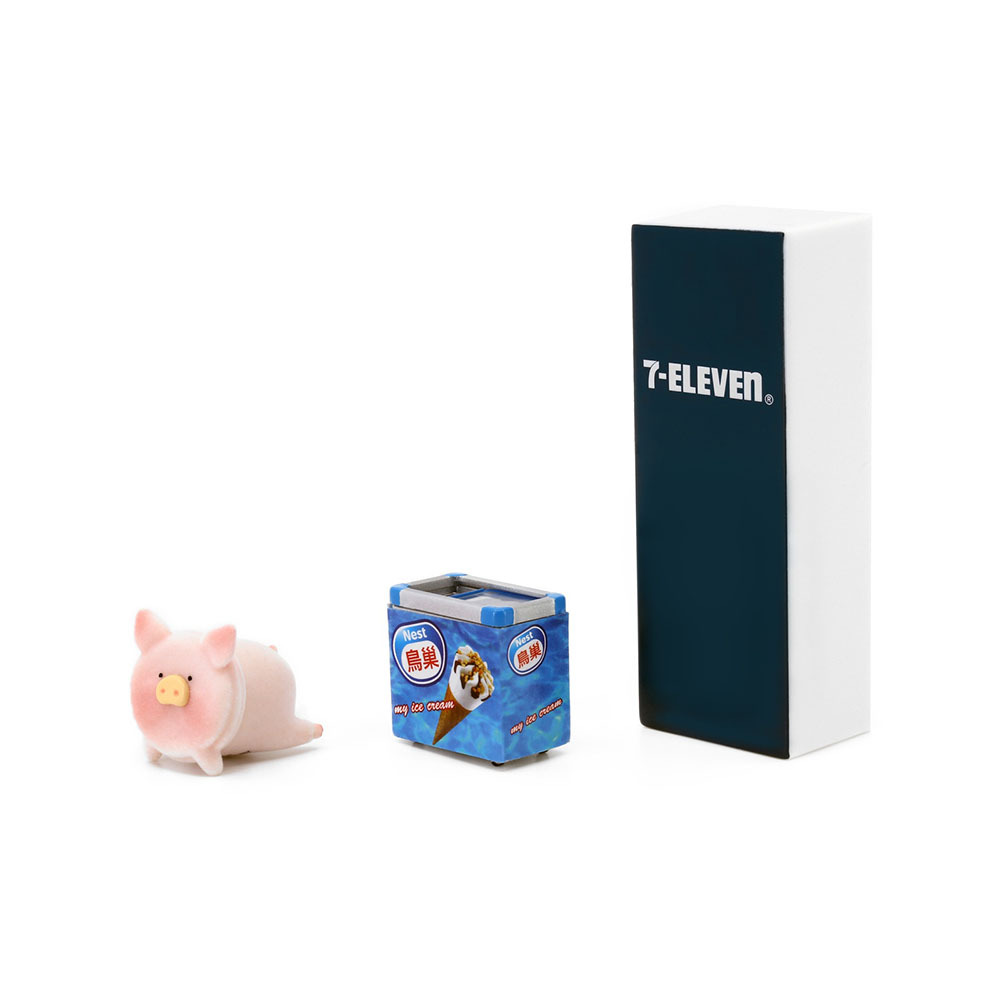 《 Lulu豬 X 7-11 》1A 迷你雪糕櫃組合xLuLu
