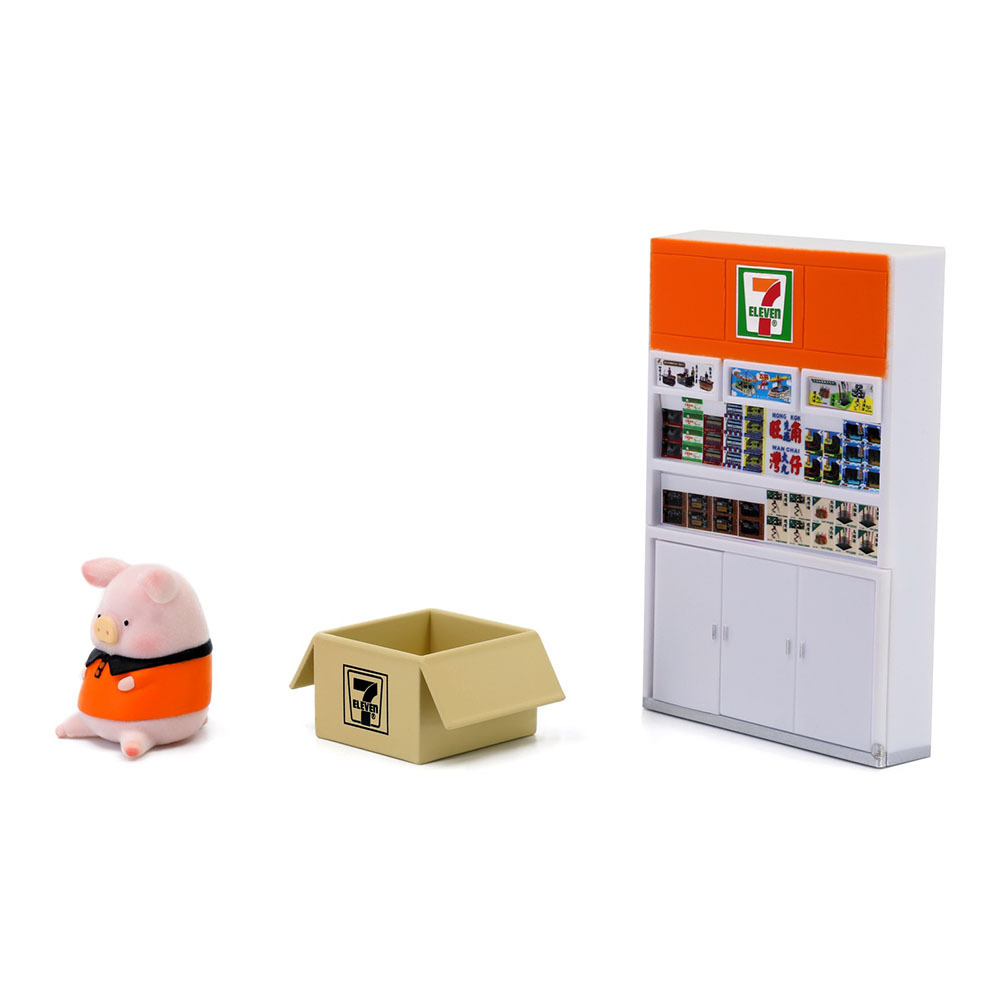 《 Lulu豬 X 7-11 》3C 迷你精品櫃組合xLuLu店員